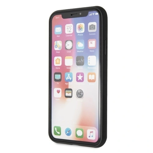 Kup Guess Apple Tasche GUHCPXTGGGBK iPhone X/XS schwarz/schwarz Hartschale Classic Double Layer Glitter - GUE341BLK - {ean13} - Sklep Home Screen