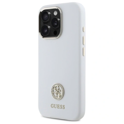 Kup Etui Guess GUHCP16XM4DGPH Apple iPhone 16 Pro Max hardcase Silicone Logo Strass 4G biały/white - GUE4111 - {ean13} - Sklep Home Screen