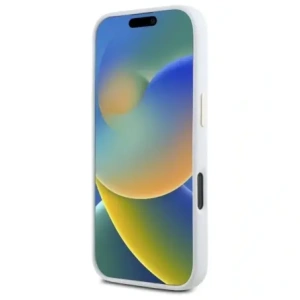 Kup Guess GUHCP16XM4DGPH Apple iPhone 16 Pro Max husă din silicon cu logo Strass 4G albă - GUE4111 - {ean13} - Sklep Home Screen