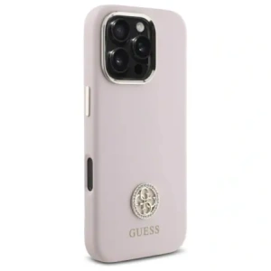 Kup Guess GUHCP16XM4DGPP Apple iPhone 16 Pro Max hardcase Silicon Logo Strass 4G roz - GUE4112 - {ean13} - Sklep Home Screen