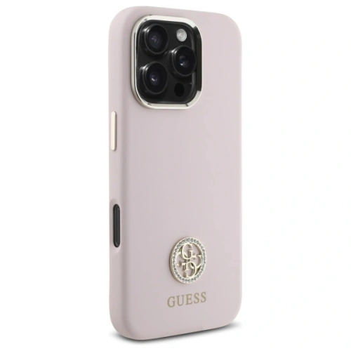 Kup Guess GUHCP16XM4DGPP Apple iPhone 16 Pro Max hardcase Silicon Logo Strass 4G roz - GUE4112 - {ean13} - Sklep Home Screen