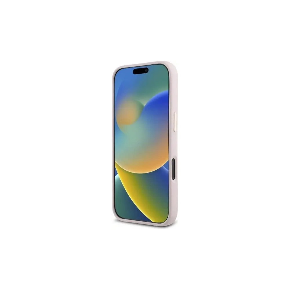 Etui Guess GUHCP16XM4DGPP Apple iPhone 16 Pro Max hardcase Silicone Logo Strass 4G jasnoróżowy/pink