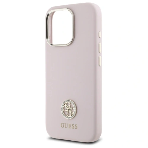 Kup Guess GUHCP16XM4DGPP Apple iPhone 16 Pro Max hardcase Silicon Logo Strass 4G roz - GUE4112 - {ean13} - Sklep Home Screen