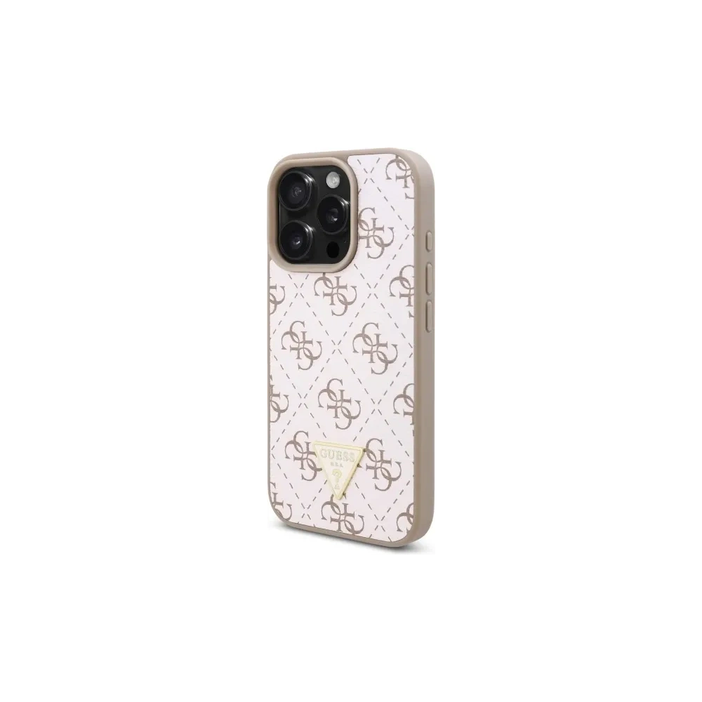 Etui Guess GUHCP16XPG4GPH Apple iPhone 16 Pro Max hardcase New 4G Triangle biały/white