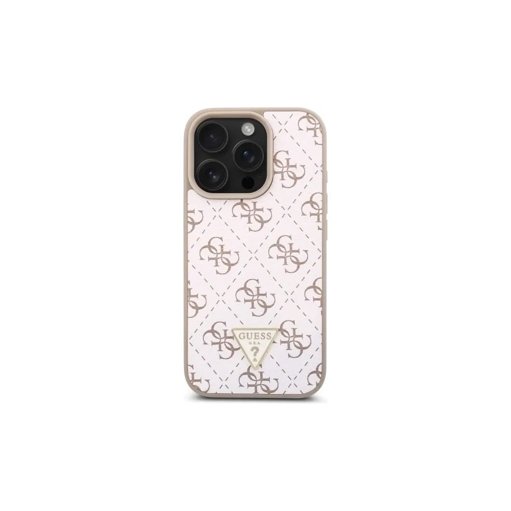 Etui Guess GUHCP16XPG4GPH Apple iPhone 16 Pro Max hardcase New 4G Triangle biały/white