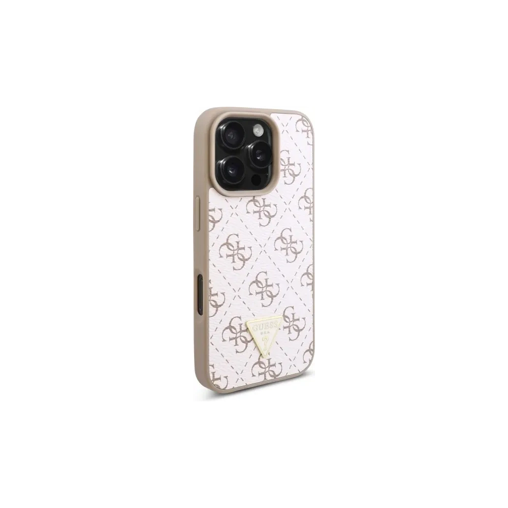 Etui Guess GUHCP16XPG4GPH Apple iPhone 16 Pro Max hardcase New 4G Triangle biały/white