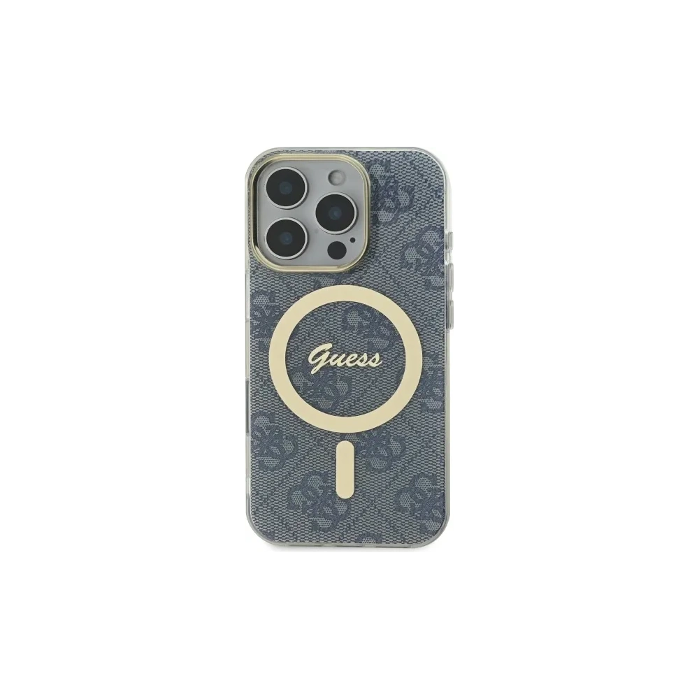 Etui Guess GUHMP16LH4STB Apple iPhone 16 Pro hardcase IML 4G MagSafe niebieski/blue