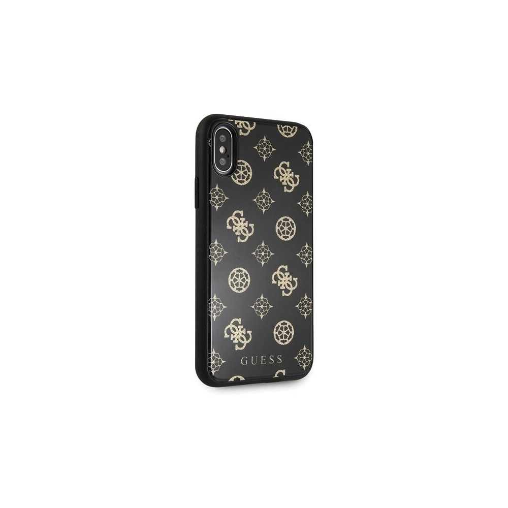 Etui Guess GUHCPXTGGPBK Apple iPhone X/XS czarny/black hard case Peony G Double Layer Glitter