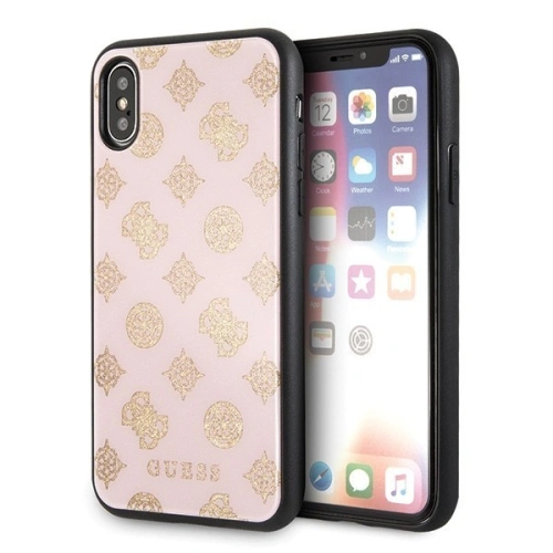 Kup Guess Apple Tasche GUHCPXTGGPLP iPhone X/XS hellrosa/hellrosa Hartschale Peony G Double Layer Glitter - GUE343PNK - {ean13} - Sklep Home Screen