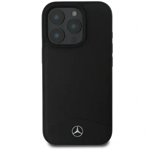 Buy Mercedes MEHMP16L23RBARK Apple iPhone 16 Pro hardcase Textured And Plain Leather MagSafe black - MRS245 - {ean13} - Home Screen Store Europe