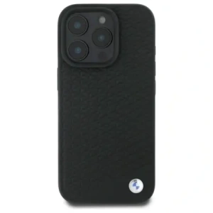 Kup BMW BMHMP16L23RDDK Apple iPhone 16 Pro carcasă rigidă din piele semnată cu diamant și logo metalic MagSafe negru - BMW699 - {ean13} - Sklep Home Screen