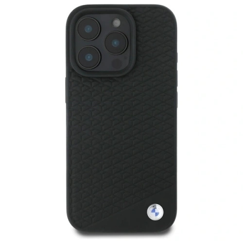 Kup BMW BMHMP16L23RDDK Apple iPhone 16 Pro carcasă rigidă din piele semnată cu diamant și logo metalic MagSafe negru - BMW699 - {ean13} - Sklep Home Screen