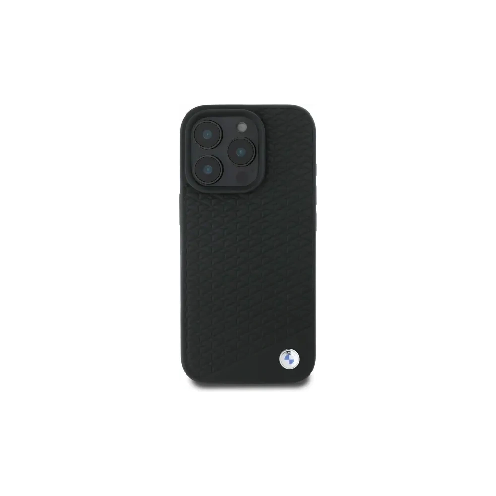 Etui BMW BMHMP16L23RDDK Apple iPhone 16 Pro hardcase Sign Leather Diamond Metal Logo MagSafe czarny/black