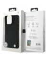 Kup BMW BMHMP16L23RDDK Apple iPhone 16 Pro carcasă rigidă din piele semnată cu diamant și logo metalic MagSafe negru - BMW699 - {ean13} - Sklep Home Screen