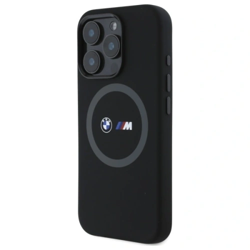 Kup BMW BMHMP16L23SROK Apple iPhone 16 Pro hardcase M Silicon Imprimat Ring MagSafe negru - BMW701 - {ean13} - Sklep Home Screen