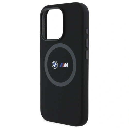 Buy BMW BMHMP16L23SROK Apple iPhone 16 Pro hardcase M Silicone Printed Ring MagSafe black - BMW701 - {ean13} - Home Screen Store Europe