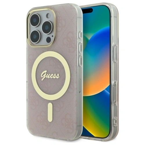 Kup Etui Guess GUHMP16LH4STP Apple iPhone 16 Pro hardcase IML 4G MagSafe růžový/pink - GUE4116 - {ean13} - Sklep Home Screen