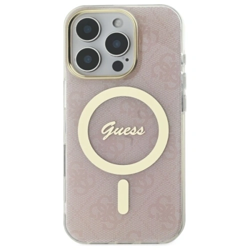Kup Etui Guess GUHMP16LH4STP Apple iPhone 16 Pro hardcase IML 4G MagSafe růžový/pink - GUE4116 - {ean13} - Sklep Home Screen