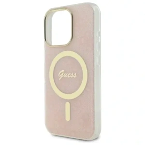Buy Guess GUHMP16LH4STP Apple iPhone 16 Pro hardcase IML 4G MagSafe pink - GUE4116 - {ean13} - Home Screen Store Europe