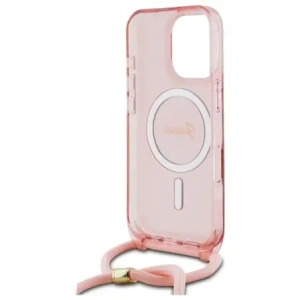 Kup Etui Guess GUHMP16LHCTSGNSP Apple iPhone 16 Pro hardcase Crossbody Cord Script MagSafe różowy/pink - GUE4117 - {ean13} - Sklep Home Screen