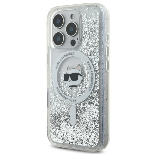 Kup Etui Karl Lagerfeld KLHMP16XLGCHSGH Apple iPhone 16 Pro Max hardcase Liquid Glitter Choupette Head MagSafe transparent - KLD21808 - {ean13} - Sklep Home Screen