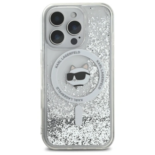 Kup Etui Karl Lagerfeld KLHMP16XLGCHSGH Apple iPhone 16 Pro Max hardcase Liquid Glitter Choupette Head MagSafe transparent - KLD21808 - {ean13} - Sklep Home Screen