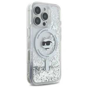 Buy Karl Lagerfeld KLHMP16XLGCHSGH Apple iPhone 16 Pro Max hardcase Liquid Glitter Choupette Head MagSafe transparent - KLD21808 - {ean13} - Home Screen Store Europe
