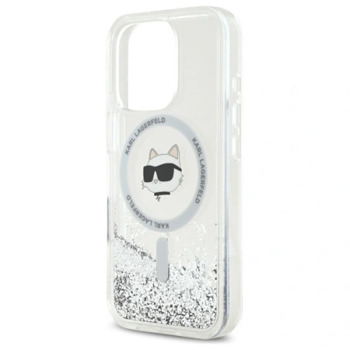 Kup Etui Karl Lagerfeld KLHMP16XLGCHSGH Apple iPhone 16 Pro Max hardcase Liquid Glitter Choupette Head MagSafe transparent - KLD21808 - {ean13} - Sklep Home Screen