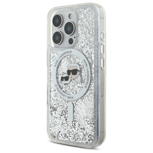 Kup Etui Karl Lagerfeld KLHMP16XLGKCSGH Apple iPhone 16 Pro Max hardcase Liquid Glitter Karl&Choupette Head MagSafe transparent - KLD21809 - {ean13} - Sklep Home Screen