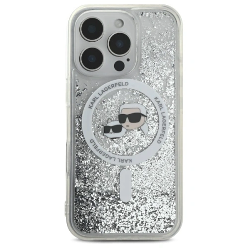Kup Etui Karl Lagerfeld KLHMP16XLGKCSGH Apple iPhone 16 Pro Max hardcase Liquid Glitter Karl&Choupette Head MagSafe transparent - KLD21809 - {ean13} - Sklep Home Screen