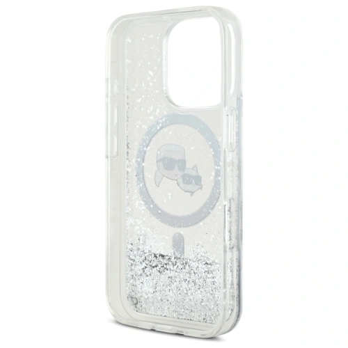 Kup Etui Karl Lagerfeld KLHMP16XLGKCSGH Apple iPhone 16 Pro Max hardcase Liquid Glitter Karl&Choupette Head MagSafe transparent - KLD21809 - {ean13} - Sklep Home Screen