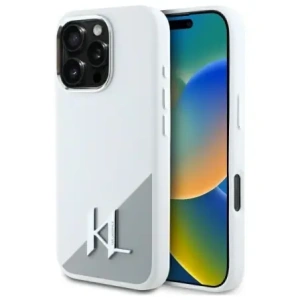 Kup Etui Karl Lagerfeld KLHMP16XSCMKMPCH Apple iPhone 16 Pro Max hardcase silikonový kovový logo MagSafe bílý/white - KLD21811 - {ean13} - Sklep Home Screen