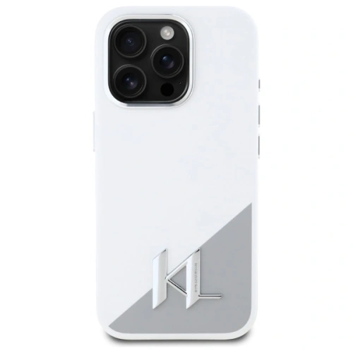 Kup Etui Karl Lagerfeld KLHMP16XSCMKMPCH Apple iPhone 16 Pro Max hardcase silikonový kovový logo MagSafe bílý/white - KLD21811 - {ean13} - Sklep Home Screen