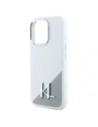Kup Karl Lagerfeld KLHMP16XSCMKMPCH Apple iPhone 16 Pro Max Hardcase Silikon Initial Metall-Logo MagSafe weiß - KLD21811 - {ean13} - Sklep Home Screen