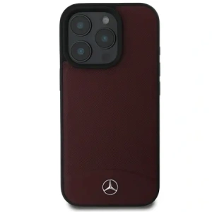 Buy Mercedes MEHMP16L23RBARR Apple iPhone 16 Pro hardcase Textured And Plain Leather MagSafe red - MRS246 - {ean13} - Home Screen Store Europe