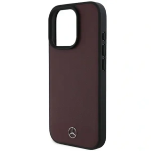 Buy Mercedes MEHMP16L23RBARR Apple iPhone 16 Pro hardcase Textured And Plain Leather MagSafe red - MRS246 - {ean13} - Home Screen Store Europe