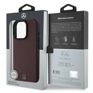 Kup Etui Mercedes MEHMP16L23RBARR Apple iPhone 16 Pro hardcase Textured And Plain Leather MagSafe červený/red - MRS246 - {ean13} - Sklep Home Screen