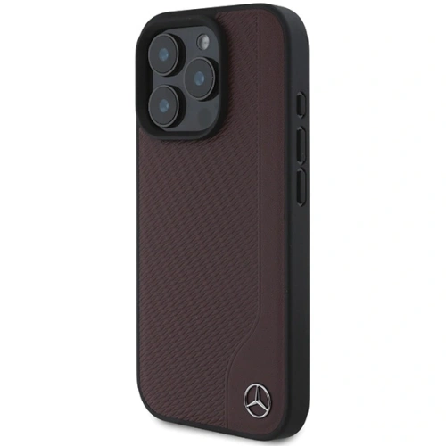 Kup Mercedes MEHMP16L23RBGVR Apple iPhone 16 Pro keménytok MB Fa Imitáció Bőr MagSafe piros - MRS247 - {ean13} - Sklep Home Screen