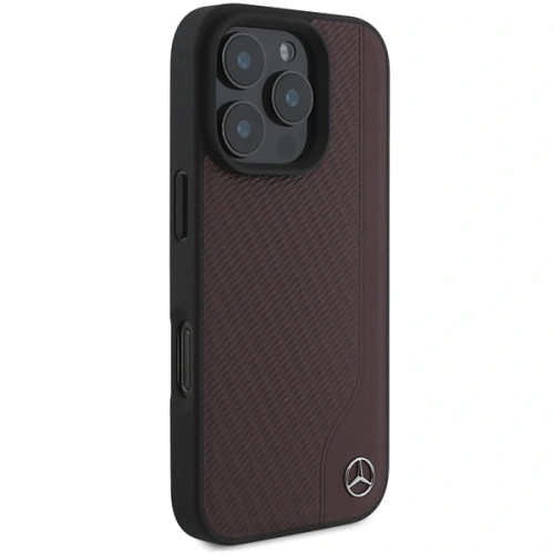 Kup Mercedes MEHMP16L23RBGVR Apple iPhone 16 Pro keménytok MB Fa Imitáció Bőr MagSafe piros - MRS247 - {ean13} - Sklep Home Screen