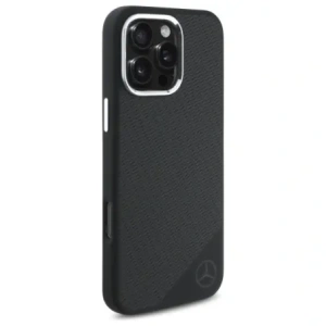 Kup Etui Mercedes MEHMP16L23SUGDK Apple iPhone 16 Pro hardcase Silicone Tonal Logo Wood Pattern MagSafe černý/black - MRS250 - {ean13} - Sklep Home Screen