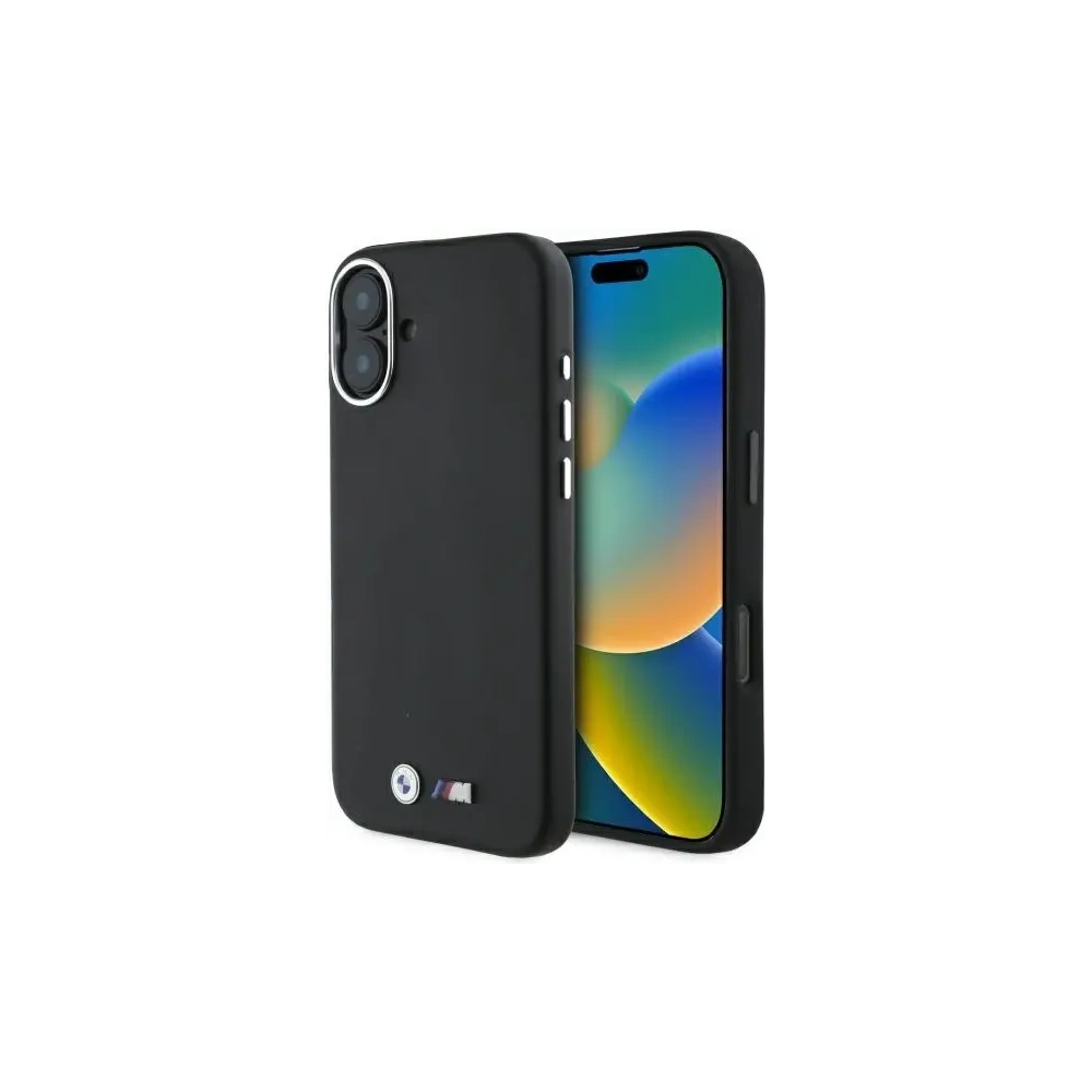 Etui BMW BMHMP16M23PMWK Apple iPhone 16 Plus hardcase M Smooth Full Wrapped Metal MagSafe czarny/black