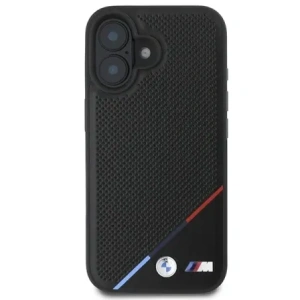 Kup Etui BMW BMHMP16S23PUPDK Apple iPhone 16 hardcase M Perforated Tricolor Line MagSafe černý/black - BMW705 - {ean13} - Sklep Home Screen