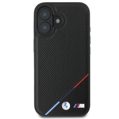 Kup Etui BMW BMHMP16S23PUPDK Apple iPhone 16 hardcase M Perforated Tricolor Line MagSafe černý/black - BMW705 - {ean13} - Sklep Home Screen