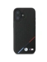 Buy BMW BMHMP16S23PUPDK Apple iPhone 16 hardcase M Perforated Tricolor Line MagSafe black - BMW705 - {ean13} - Home Screen Store Europe
