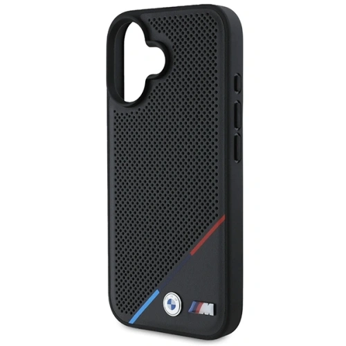 Kup Etui BMW BMHMP16S23PUPDK Apple iPhone 16 hardcase M Perforated Tricolor Line MagSafe černý/black - BMW705 - {ean13} - Sklep Home Screen