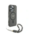 Kup Guess GUHMP16LHGCRELSK Apple iPhone 16 Pro kemény tok IML csillogó gyöngy pánttal MagSafe fekete - GUE4122 - {ean13} - Sklep Home Screen