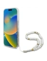 Buy Guess GUHMP16LHGCRELST Apple iPhone 16 Pro hardcase IML Glitter With Pearl Strap MagSafe transparent - GUE4123 - {ean13} - Home Screen Store Europe