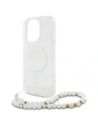 Buy Guess GUHMP16LHGCRELST Apple iPhone 16 Pro hardcase IML Glitter With Pearl Strap MagSafe transparent - GUE4123 - {ean13} - Home Screen Store Europe
