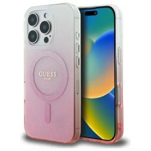 Buy Guess GUHMP16LHGRCELP Apple iPhone 16 Pro hardcase IML Glitter Gradient MagSafe pink - GUE4124 - {ean13} - Home Screen Store Europe