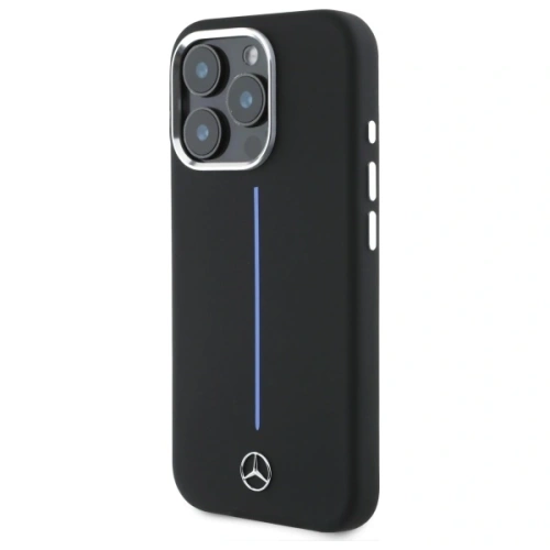 Kup Mercedes MEHMP16L23SUMBK Apple iPhone 16 Pro Hardcase Silikon Blau Streifen MagSafe schwarz - MRS251 - {ean13} - Sklep Home Screen